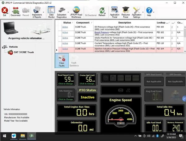 Newest 02.2025 JPRO 2025V1 Commercial Vehicle Diagnostics Software Remote Installation
