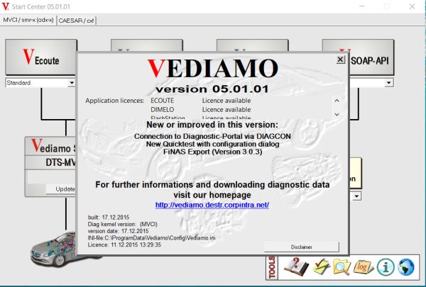 Mercedes Benz Vediamo V05.01.01 Installation & Activation Service