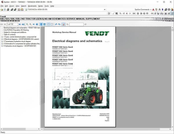 AGCO Fella North America Electrical Parts Books [01.2021]