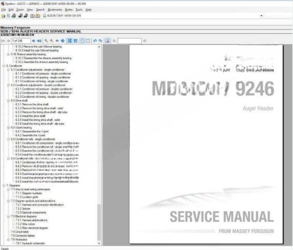Massey Ferguson AG UK EU Europe  Parts Catalog+Workshop Service Manuals  03.2021 - Image 7