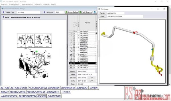 Ssangyong EPC [09.2019] Electronic Parts catalog - Image 5