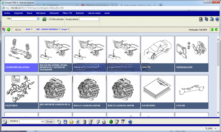 Chrysler PAIS 4 International EPC (02.2018 )Spare Parts Catalog Remote Installation