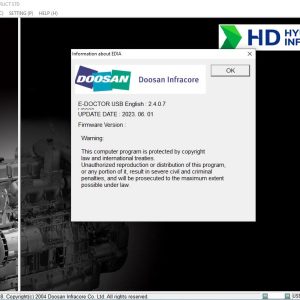 06.2023 Doosan e-Doctor 2.4.0.7 Diagnostic Software
