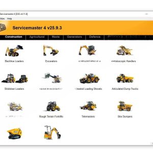 Newest 10.2025 JCB ServiceMaster 4 v25.9.3 with SW Files Installation service