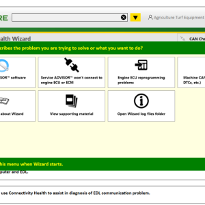 John Deere CAN and Connectivity Health Wizard