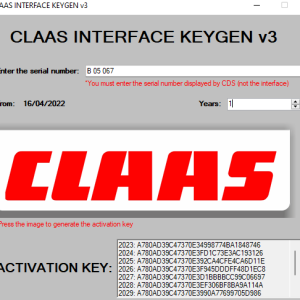 Claas Interface Activation Key with Kg